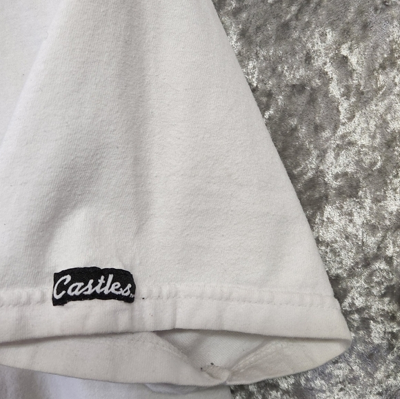 Crooks & Castles Mens T-Shirt Streetwear Casual White Medium - Picture 4 of 9